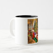 Een handig cadeau tweekleurige koffiemok (Voorkant links)