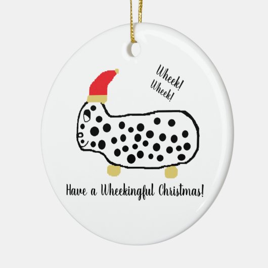 Een handig kerstfeest keramisch ornament (Links)