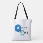 een handige dandy canvas tas (Achterkant)