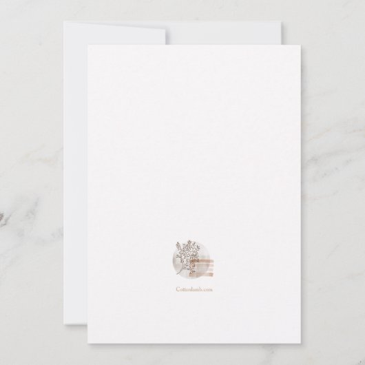 Een handje lenen kaart (Achterkant)