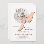 Een handje lenen kaart (Voorkant / Achterkant)