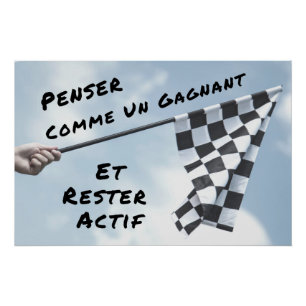Een handschoen" Afbeelding van de klok Positieve c Perfect Poster