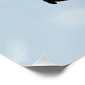 Een handschoen" Afbeelding van de klok Positieve c Perfect Poster (Hoek)