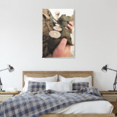 Een handvat voor zeekrachten van 40 mm granaten canvas afdruk (Insitu (Slaapkamer))