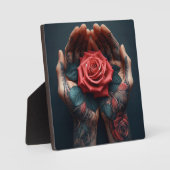 Een handvol Rozen Fotoplaat (Voorkant)