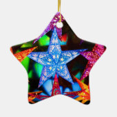 Een handvol sterren keramisch ornament (Achterkant)