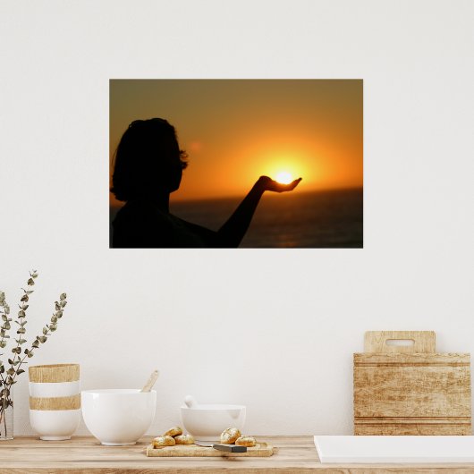 Een handvol Sunshine Poster (Keuken)