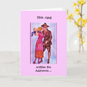 Een Hanky-Panky thuiskomst Kaart (Gele Bloem)