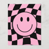 Een Happy Babe Roze 1e Verjaardag Dank u kaart (Achterkant)