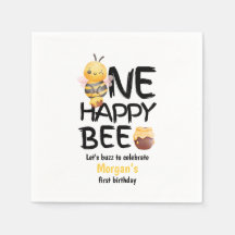Een Happy Bee Honey Yellow Bee Girls 1e verjaardag