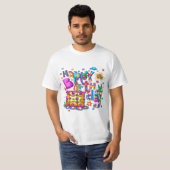 Een Happy Birthday Cake t-shirt (Voorkant volledig)