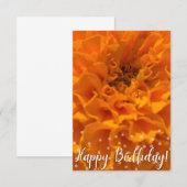 Een 'Happy Birthday'-kaart van Z Bedankkaart (Voorkant / Achterkant)