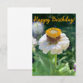 Een 'Happy Birthday'-kaart van Z. Bedankkaart (Voorkant / Achterkant)