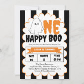 Een Happy Boo Boy 1e verjaardagsfeestje Kaart (Voorkant)