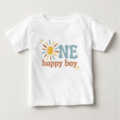 Een Happy Boy 1e Verjaardag Shirt (Voorkant)