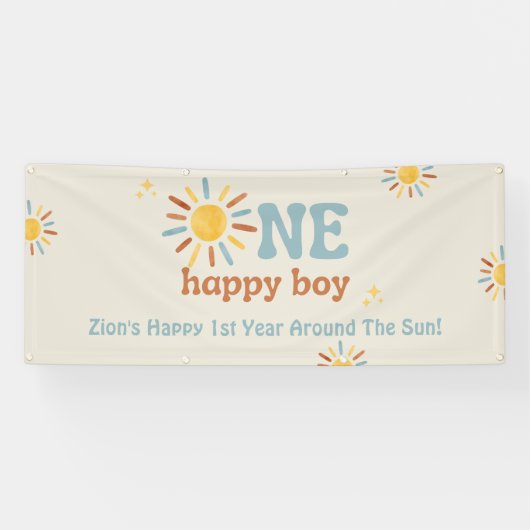 Een Happy Boy Banner (Horizontaal)