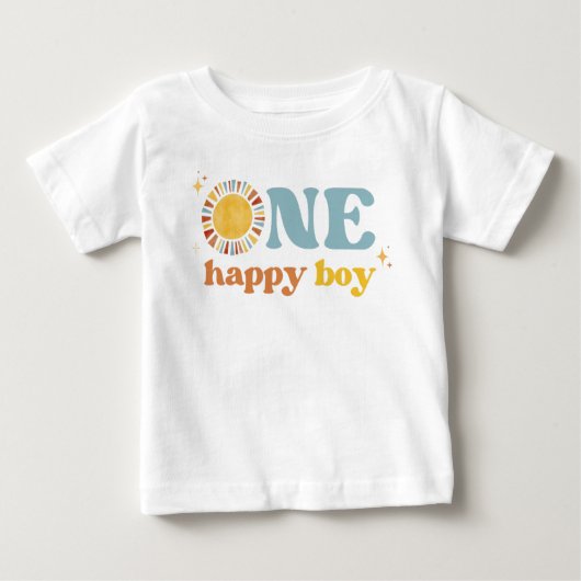 Een Happy Boy Boho Sun 1e verjaardag (Voorkant)