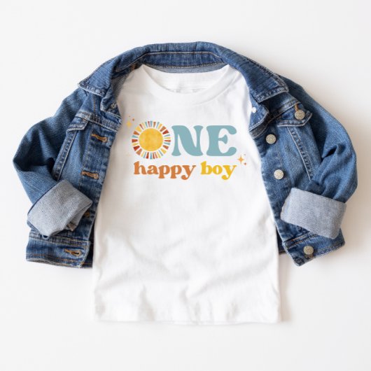 Een Happy Boy Boho Sun 1e verjaardag
