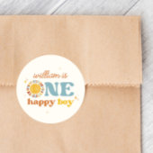 Een Happy Boy Boho Sun 1e Verjaardag Stickers