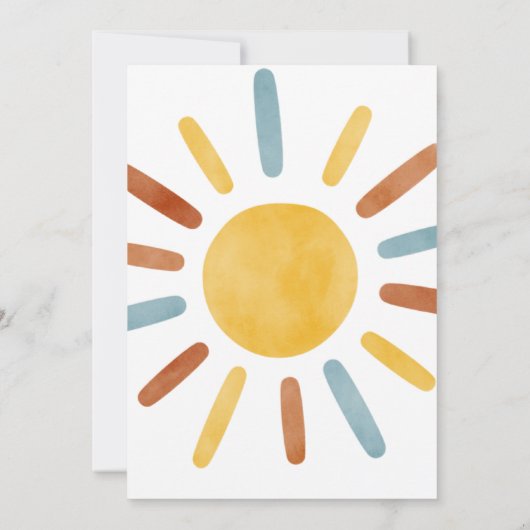 Een Happy Boy Uitnodiging (Achterkant)