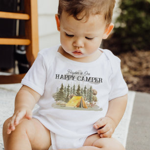 Eén Happy Camper 1st Birthday Camping Romper
