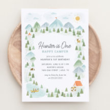 Eén Happy Camper 1st Birthday