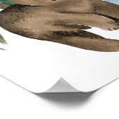 Een Happy Camper 1st Birthday Milestone Grafiek Poster (Hoek)