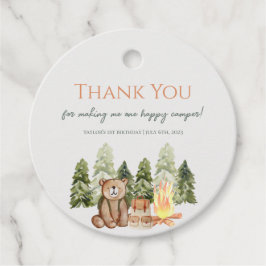 Eén Happy Camper 1st Birthday Party Favor Label