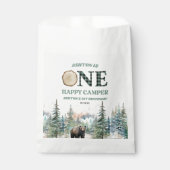 EEN Happy Camper Beer 1e verjaardagsfeestje Bedankzakje (Voorkant)