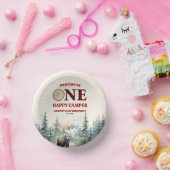 EEN Happy Camper Beer Rood 1e Verjaardagsfeest Papieren Kommen (Feest)