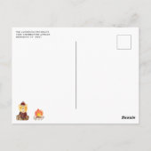 EEN Happy Camper Bergen Camping 1e Verjaardag Briefkaart (Achterkant)