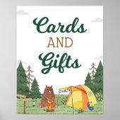 Een Happy Camper Birthday Camping Kaarten en Gifts Poster (Voorkant)