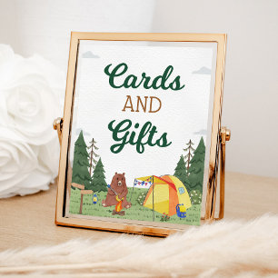 Een Happy Camper Birthday Camping Kaarten en Gifts Poster