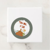 Een Happy Camper Birthday Cirkel Dank u Label (In situ)
