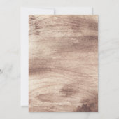 Eén Happy Camper Birthday-uitnodiging Kaart (Achterkant)