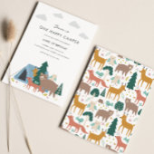 Eén Happy Camper Birthday-uitnodiging Kaart