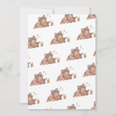 Eén Happy Camper Birthday-uitnodiging Kaart (Achterkant)