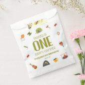 Een Happy Camper Camping 1e Eerste Verjaardagsfees Bedankzakje (Gezegeld)