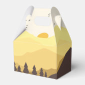 EEN Happy Camper Camping Eerste Verjaardag Favorie Bedankdoosjes (Achterkant)