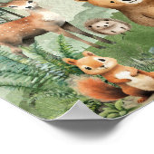 Een Happy Camper Eerste Verjaardag 18x24 Welkomstb Poster (Hoek)