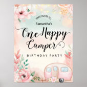 Een Happy Camper eerste verjaardag Poster (Voorkant)