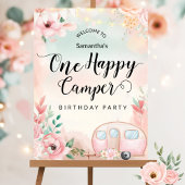 Een Happy Camper eerste verjaardag Poster