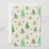 Een Happy Camper First Birthday Party Kaart (Achterkant)