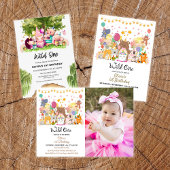 Een Happy Camper Mountain Forest 1e verjaardag Kaart