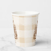 Een Happy Camper Mountain Forest 1e verjaardag Papieren Bekers (Links)