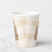 Een Happy Camper Mountain Forest 1e verjaardag Papieren Bekers (Rechts)