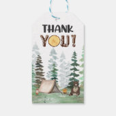 Eén Happy Camper Party-Labels Cadeaulabel (Achterkant)