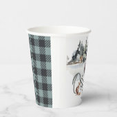 Een Happy Camper Rustic Birthday Party Papieren Bekers (Rechts)