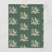 Een Happy Camper Rustiek Verjaardagspapier (Achterkant)