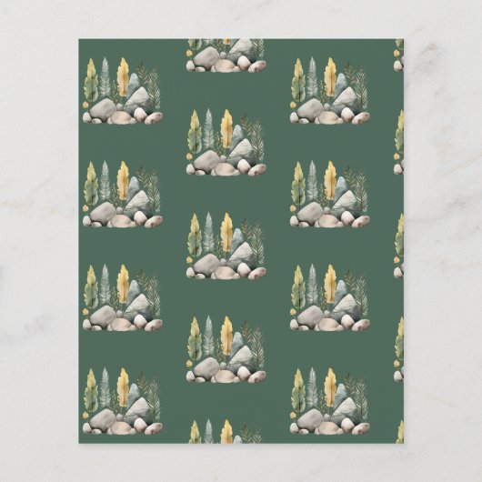 Een Happy Camper Rustiek Verjaardagspapier (Achterkant)